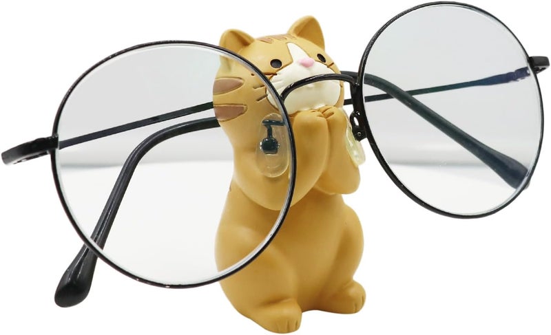 Suillty Cute Wooden Animal Glasses Holder Carving Sunglasses Eyeglass Display Stand Rack Home Office Desktop Decoration Gift for Kids - Image 3